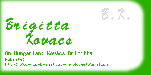 brigitta kovacs business card